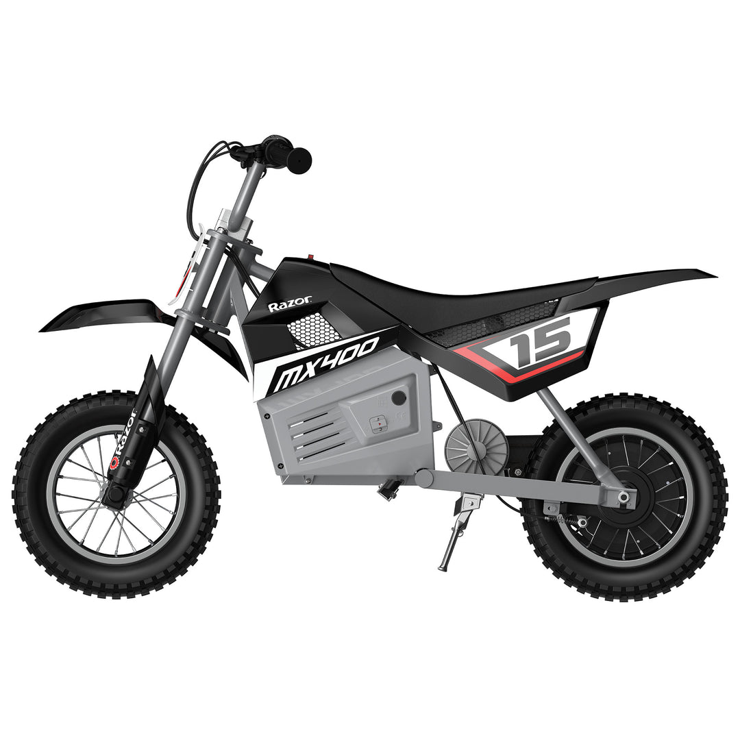 Razor MX400 Rocket 24V Electric Toy Motocross Dirt Bike, Black (2 Pack) - VMInnovations