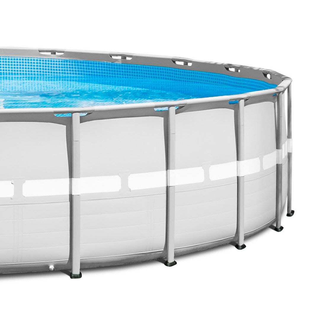 Intex 26ft x 52in Ultra Frame Above Ground Swimming Pool Set with Pump (2 Pack)