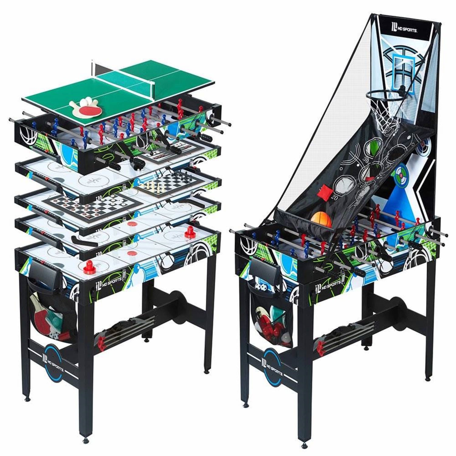 MD Sports 48" 12 in 1 Combo Manual Scoring System MultiGameRoom Table(For Parts) - VMInnovations