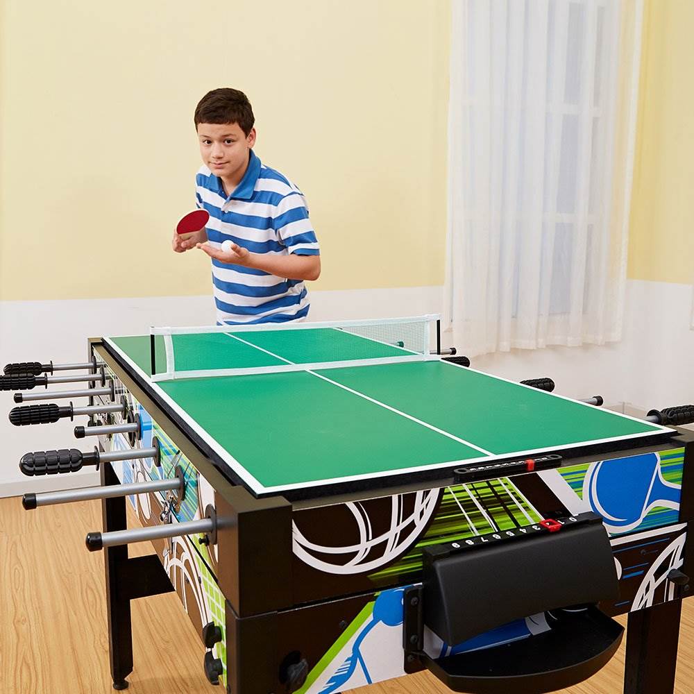 MD Sports 48 Inch 12 in 1 Combo Manual Scoring System Multi Game Room Table