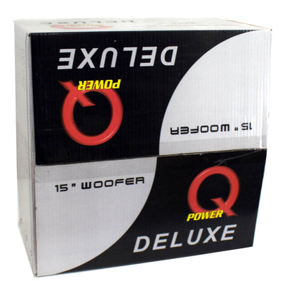 Q-POWER 15" 2200W Deluxe Series Dual Voice Coil Car Audio Subwoofer (3 Pack)