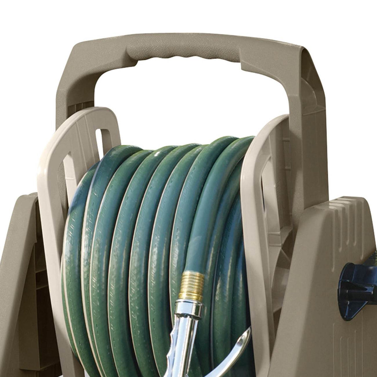 Suncast 100 Foot Tote or Wall Mount Garden Hose Reel, Taupe TSA100M (2 Pack)