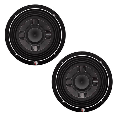 Rockford Fosgate PS3 8" 300W Shallow Mount 4 Ohm DVC Subwoofer P3SD4-8 (2 Pack)