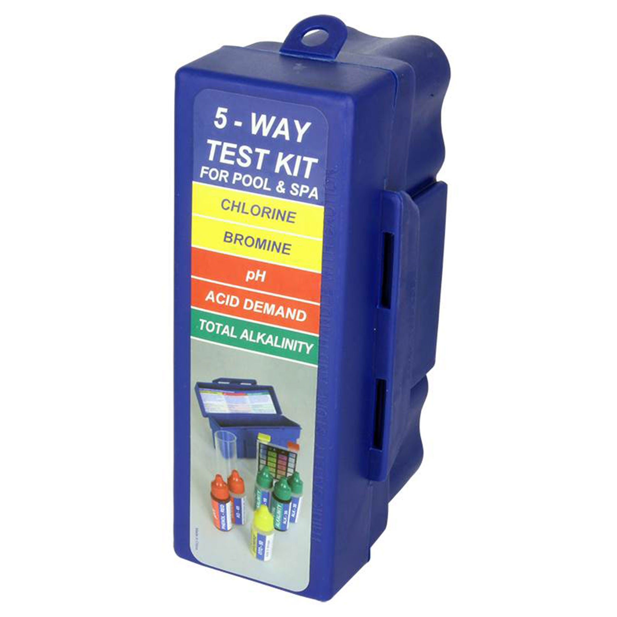 5 Way Swimming Pool Spa Hot Tub Water Chemical Testing Pack Kit (2 Pack)