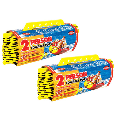 Airhead SPORTSSTUFF 57-1522 Towable Tube 2 Person 60 Foot Tow Rope (2 Pack)