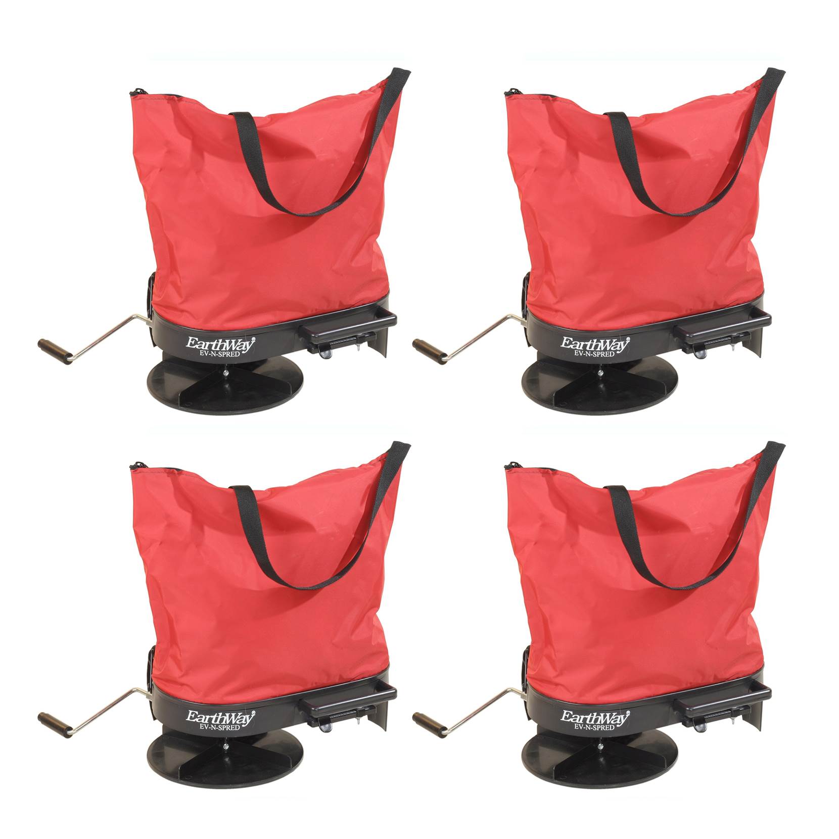 EarthWay 2750 Hand Crank Garden Seeder Seed and Fertilizer Spreader (4 Pack)
