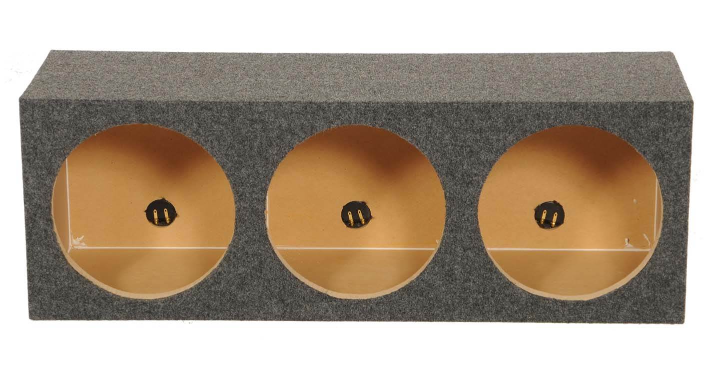 Q Power 12" Sealed Triple Car Audio Subwoofer Sub Box Enclosure (4 Pack)