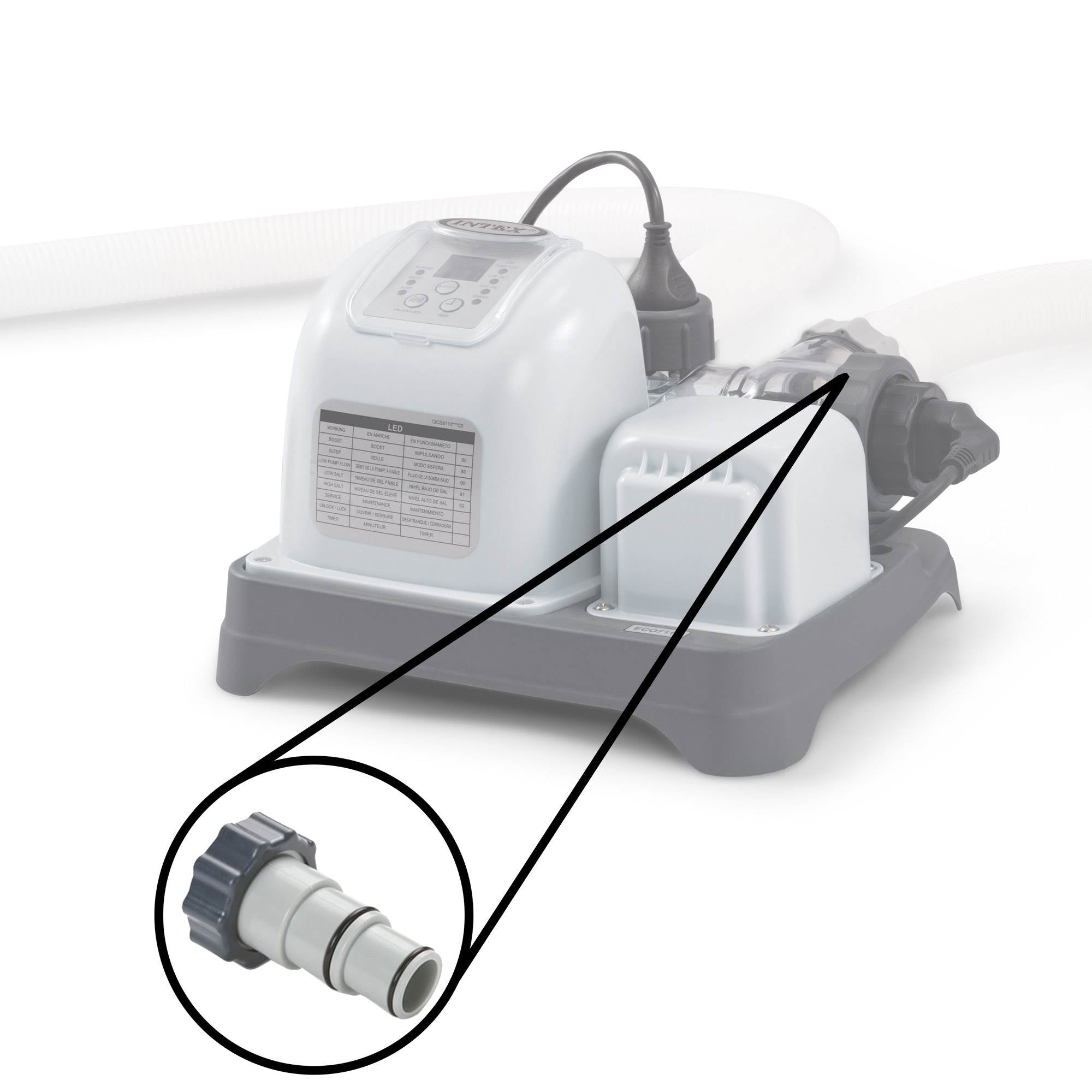 Intex Replacement Hose Adapter A (2 Pack) + Replacement Hose Adapter B (2 Pack)