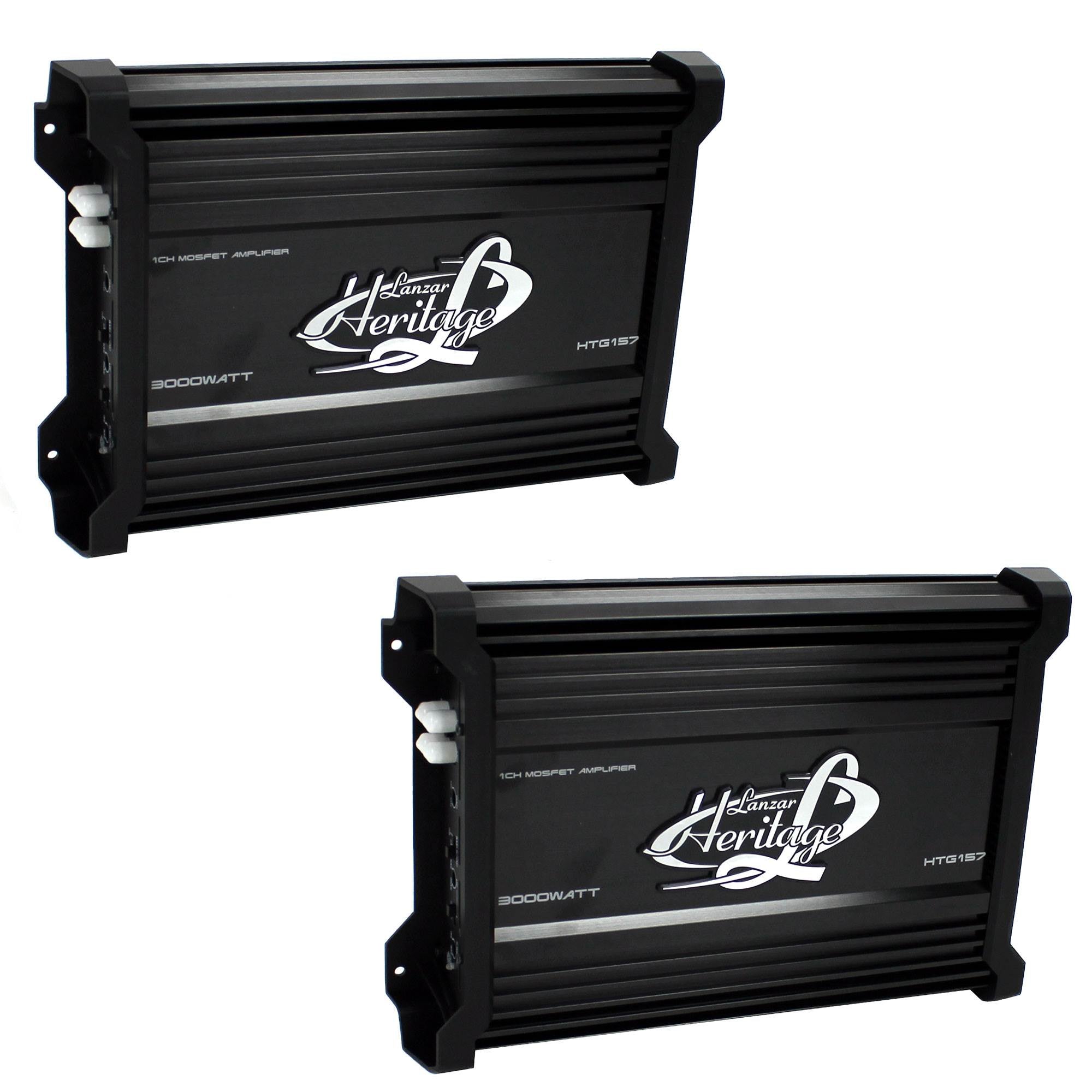 Lanzar 3000W Mono MOSFET Car Audio Power Amplifier Amp Stereo 2 Ohm (2 Pack) - VMInnovations