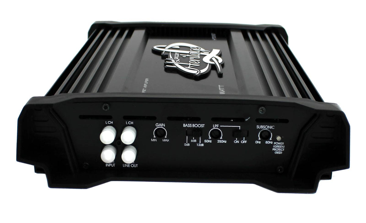 Lanzar 3000W Mono MOSFET Car Audio Power Amplifier Amp Stereo 2 Ohm (2 Pack)