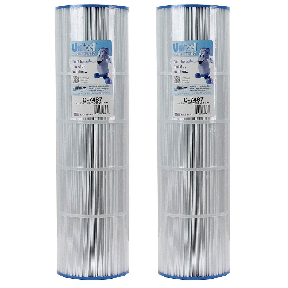 Unicel C-7487 Hayward Replacement Swimming Pool Filter Cartridge PA106 (2 Pack)