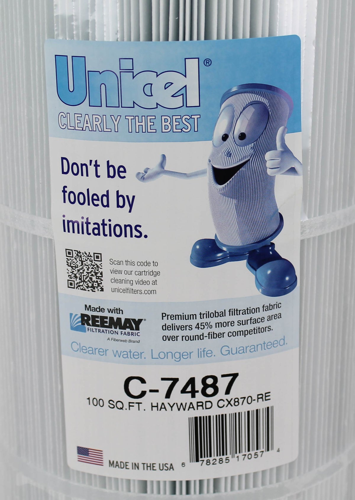 Unicel C-7487 Hayward Replacement Swimming Pool Filter Cartridge PA106 (2 Pack)