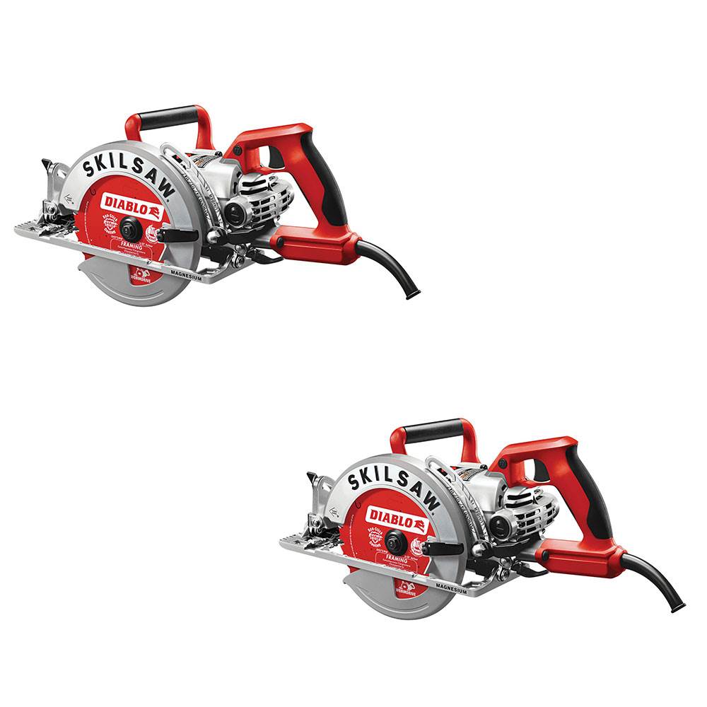 Skilsaw Diablo 7-1/4-Inch 15 Amp Corded Worm Drive Circular Saw (2 Pack)