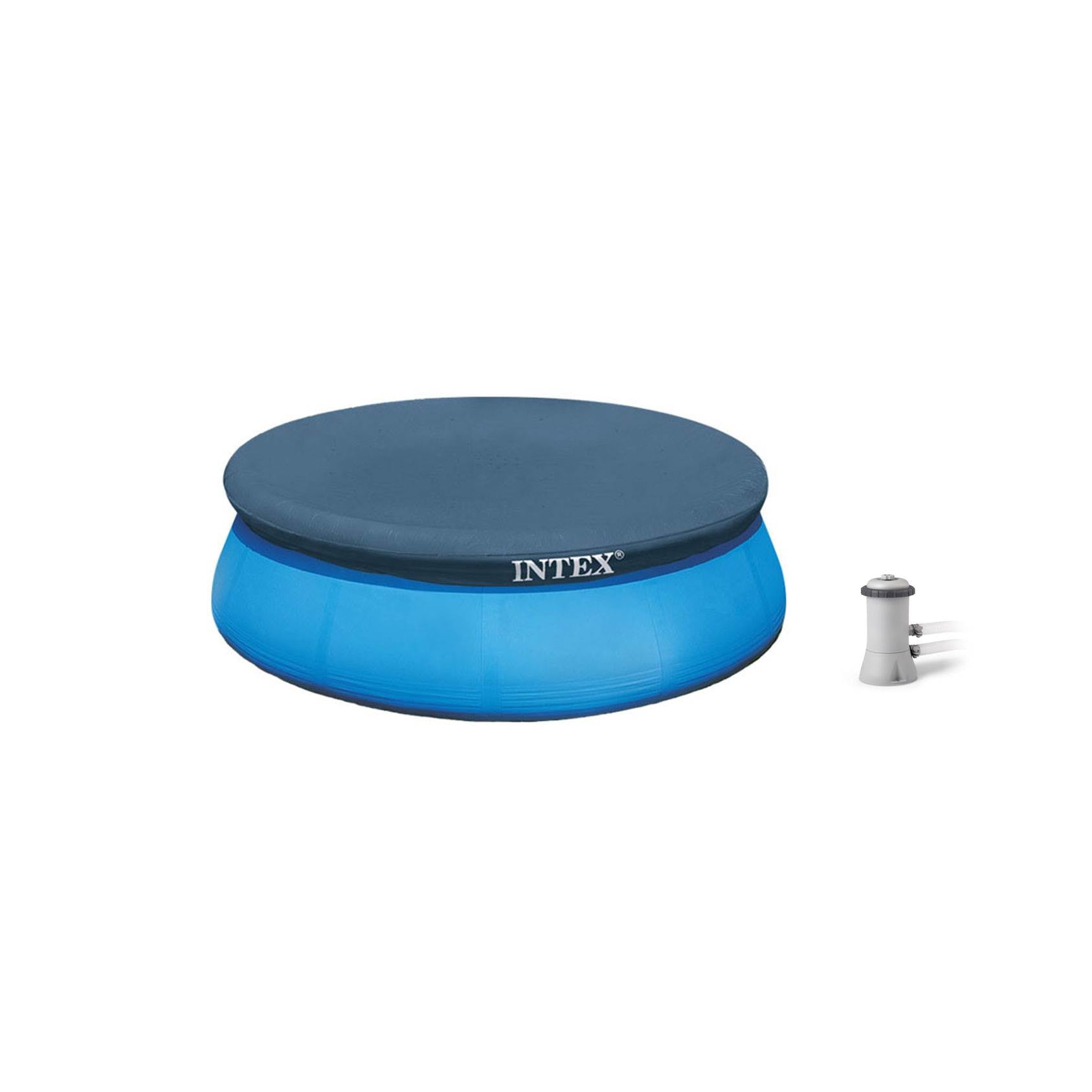 Intex Krystal Clear 530 GPH Replacement Pool Cartridge Filter Pump and Cover