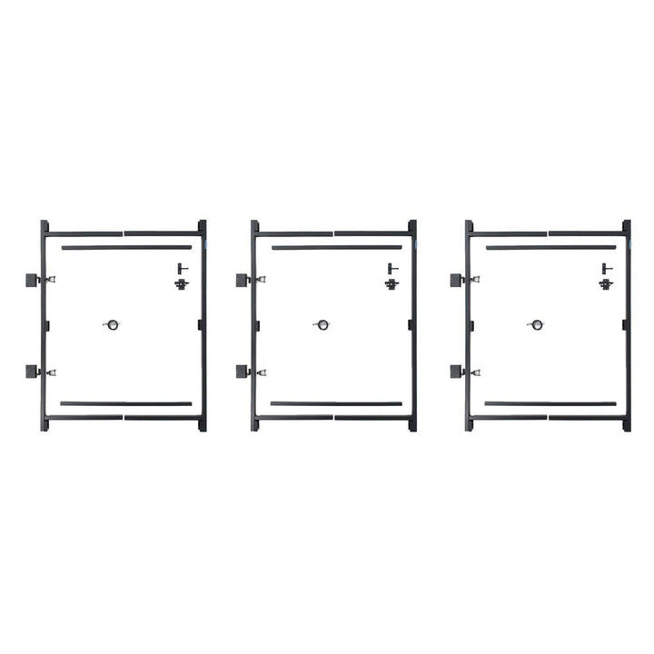 Adjust-A-Gate Steel Frame Gate Building Kit, 36"-60" Wide Up To 7' High (3 Pack) - VMInnovations