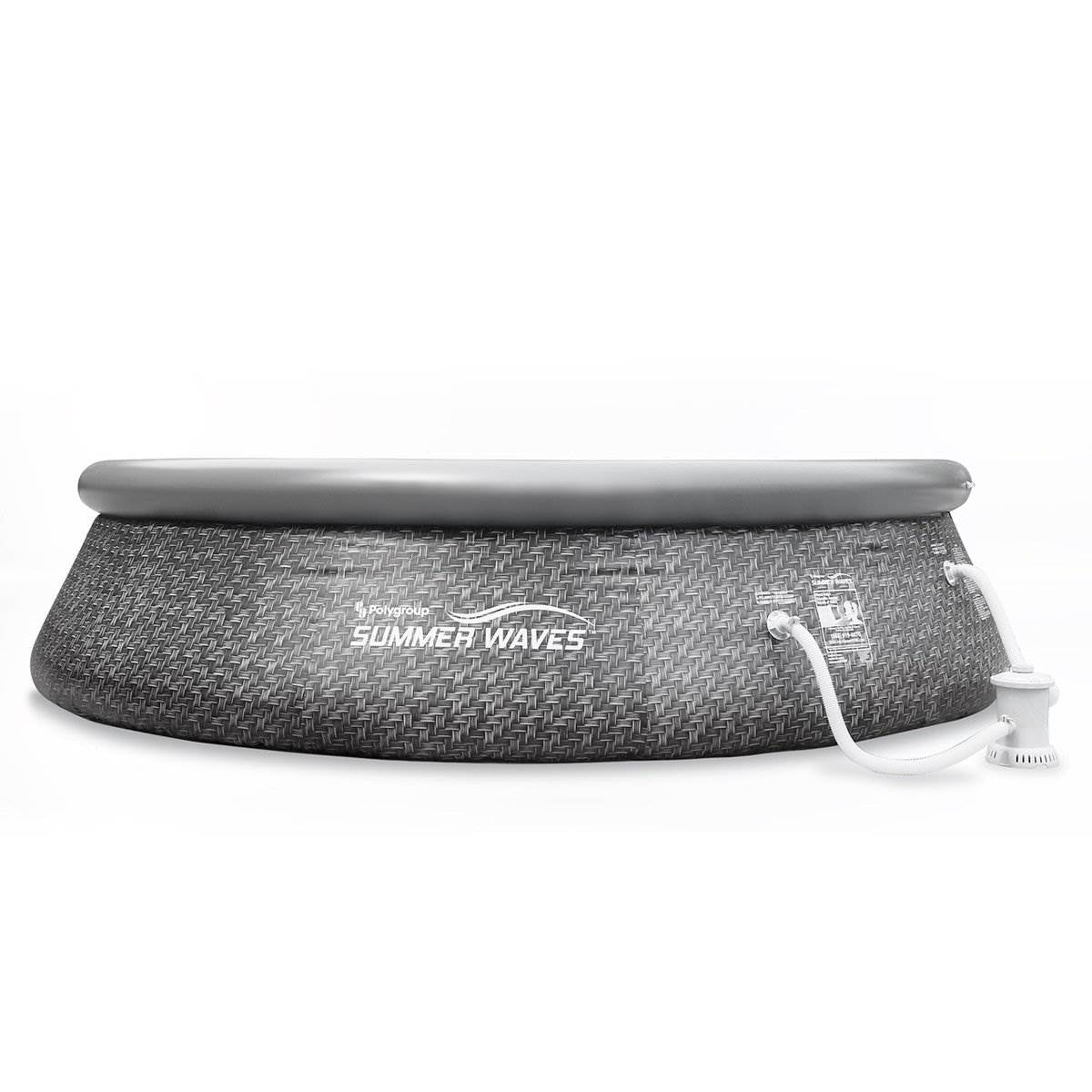 Summer Waves 12' x 33" Inflatable Above Ground Pool with Filter Pump (2 Pack)