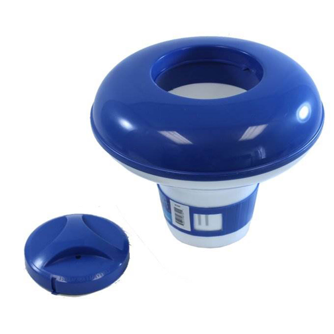 Intex 15 Foot Easy Set Swimming Pool Debris Cover & Floating Chlorine Dispenser - VMInnovations
