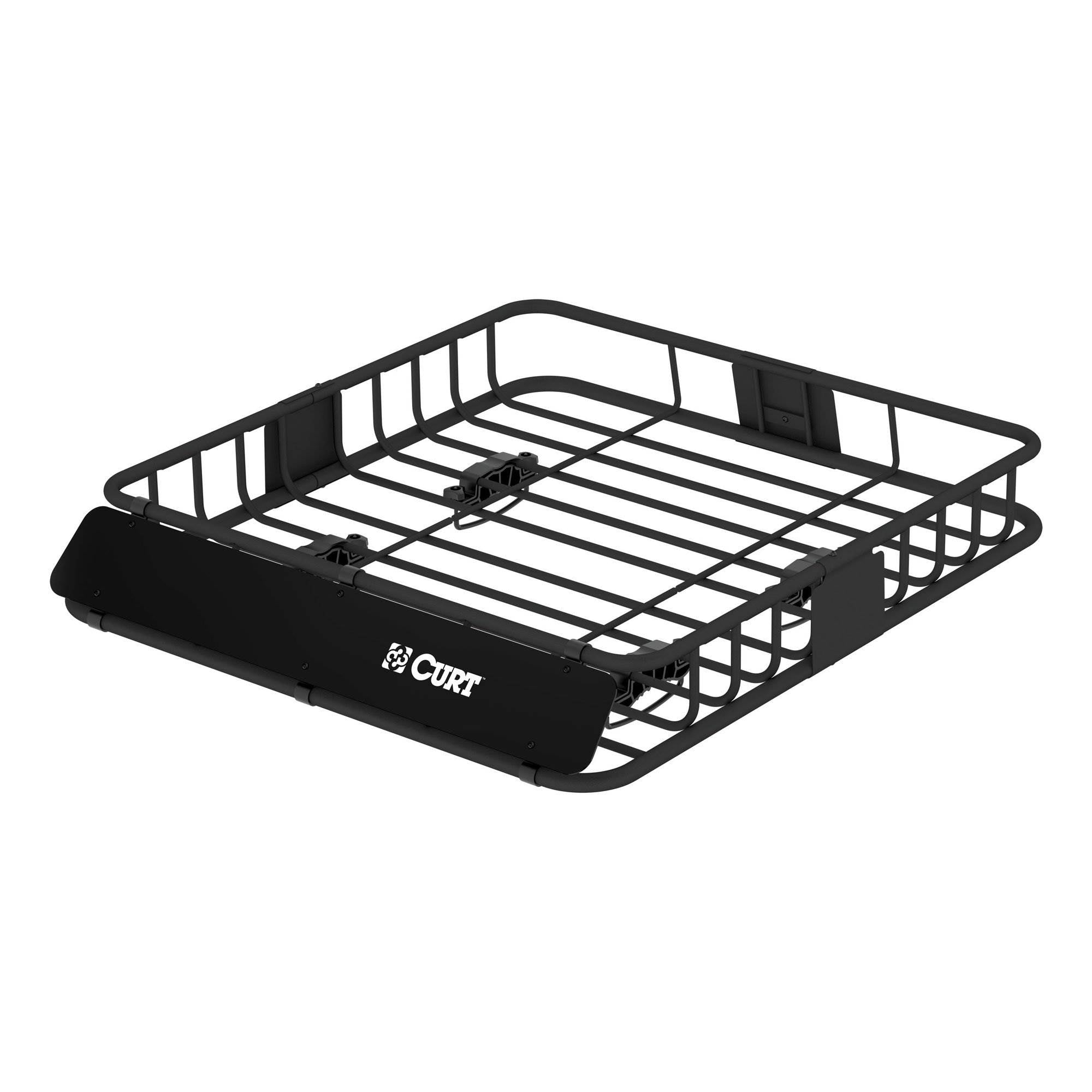 CURT 41.5 x 37" Vehicle Rooftop Crossbar Cargo Carrier Rack Basket, Black (Used)