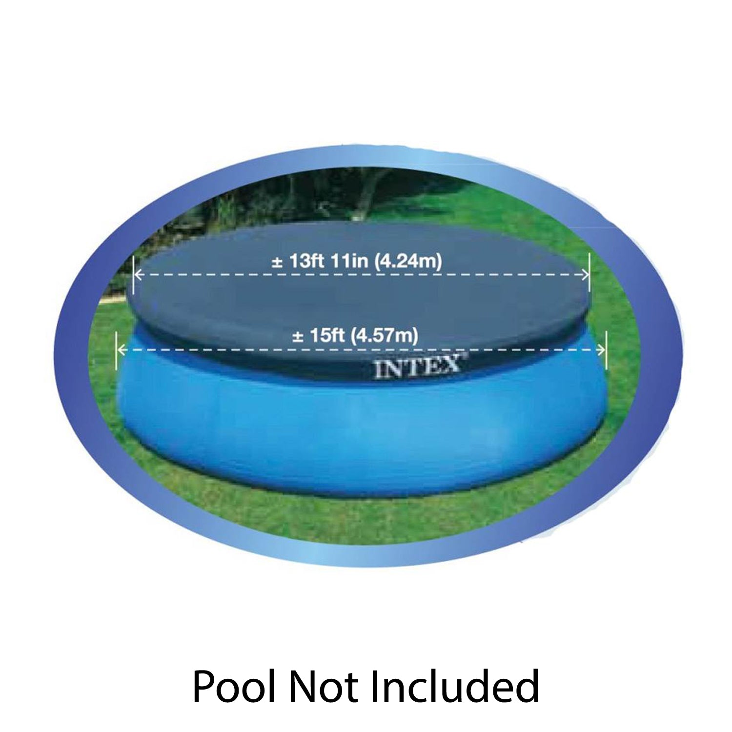Intex Swimming Pool Cartridge Filter Pump & Round Cover Tarp (pool not included)
