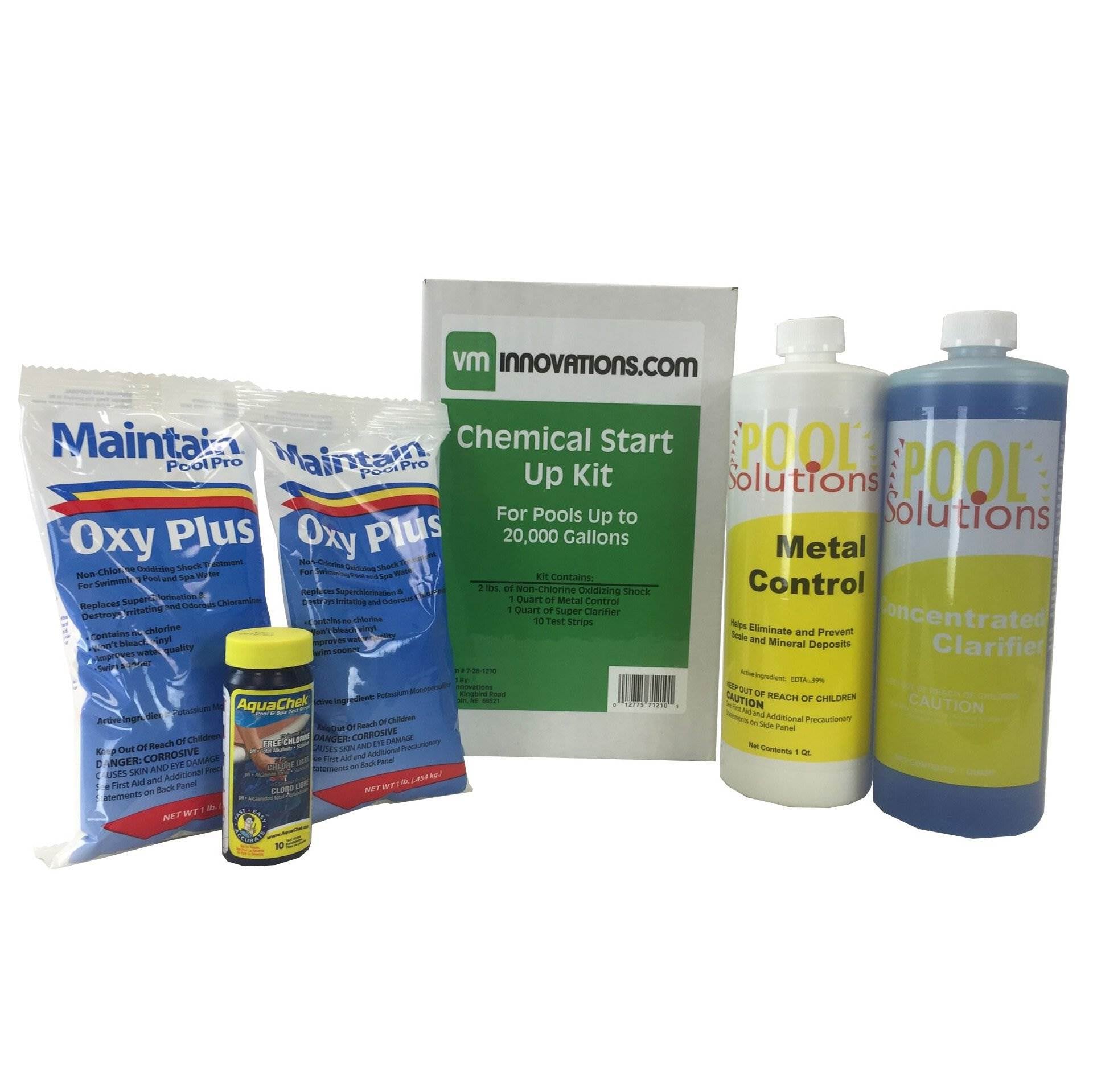 Swimming Pool Spring Startup Chemical Opening Kit for Up To 20K Gallons (2 Pack)
