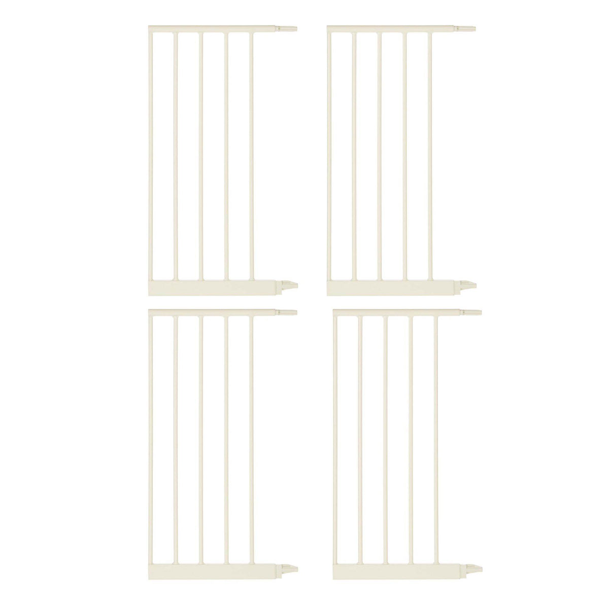 North States Wide Portico Arch Baby Gate 5 Bar Extension, Ivory (4 Pack)