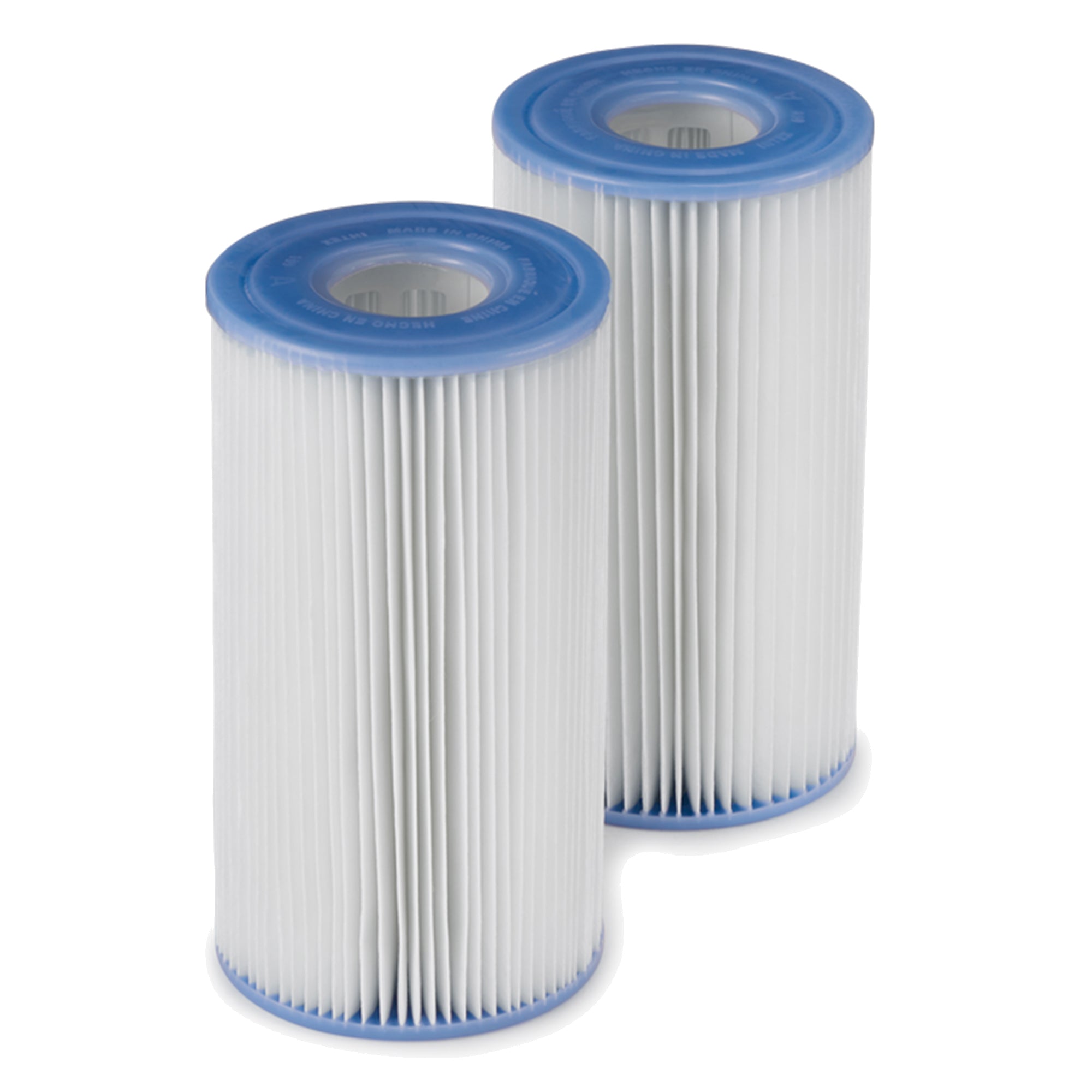 Intex 1500 GPH Easy Set Pool Filter Pump & Type A or C Filter Cartridge (2 Pack)