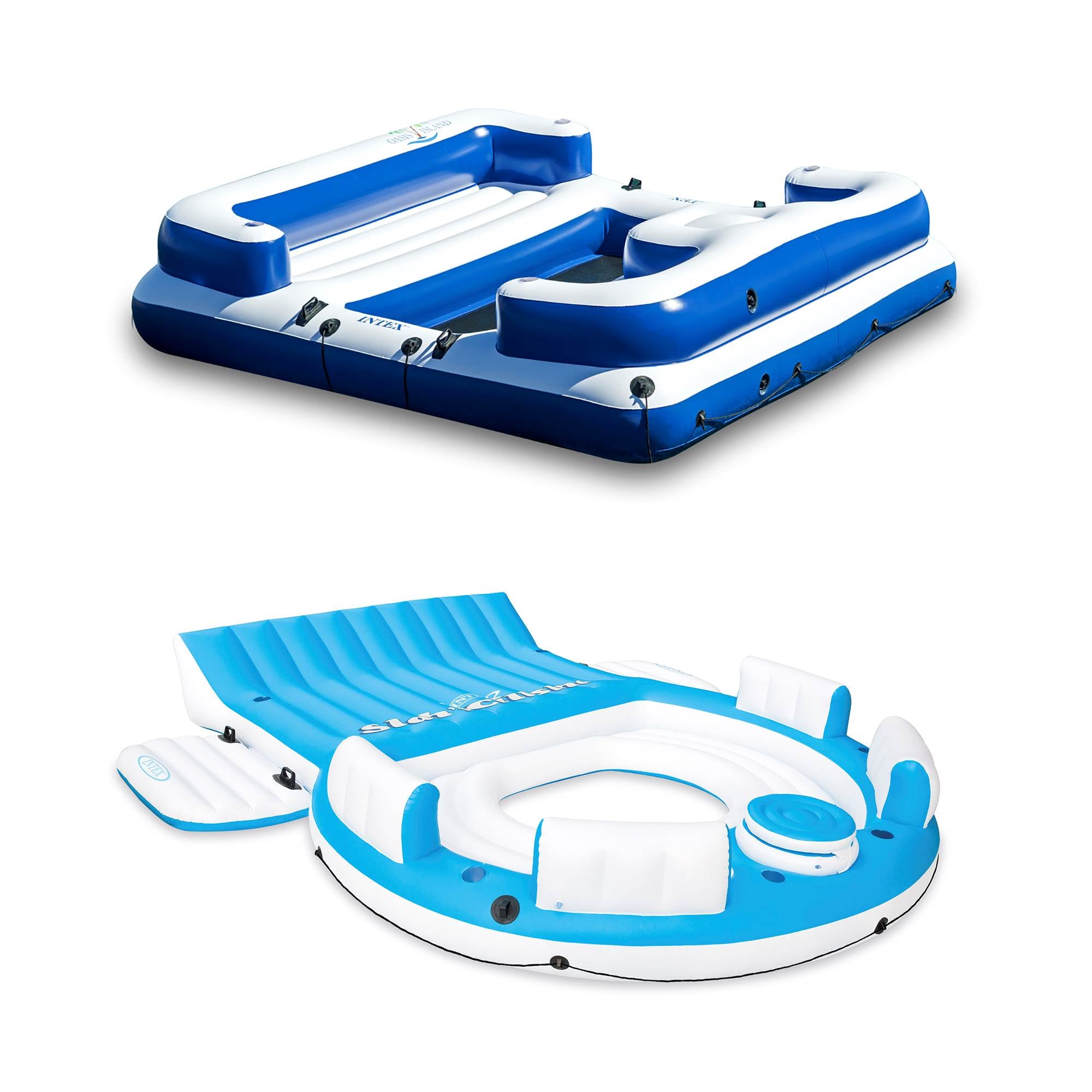 Intex Oasis Island 5-Person Inflatable Floating Lounge & Relaxation Island Float