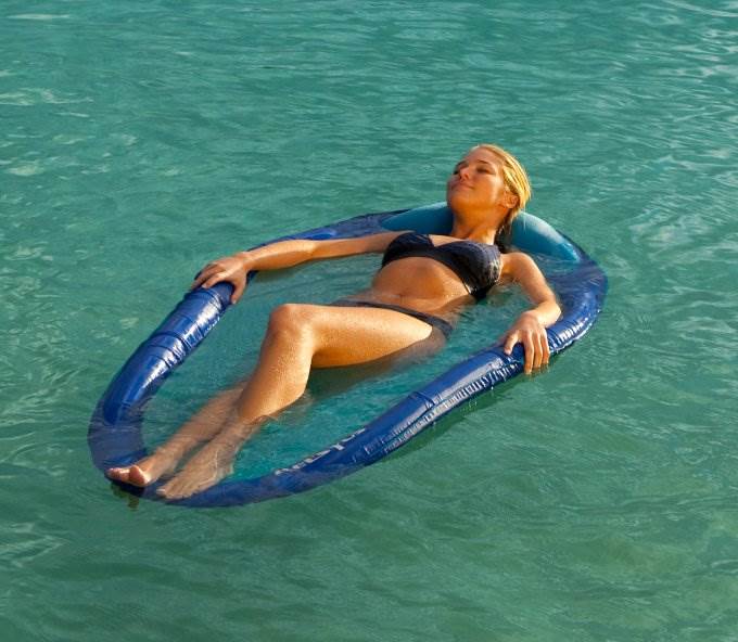 Kelsyus Floating Hammock Inflatable Swimming Pool Float Lounger Raft (6 Pack)