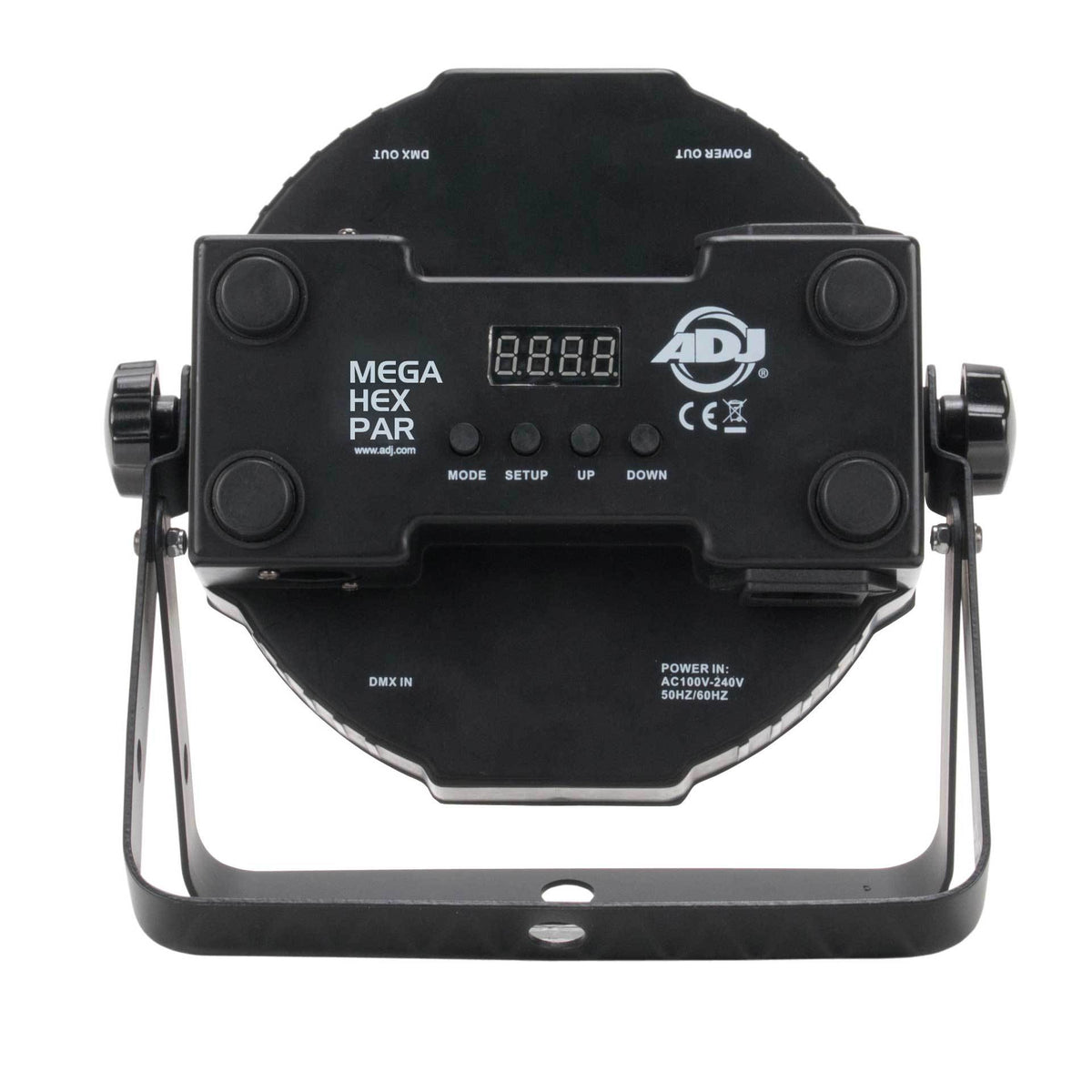 American DJ Mega Flat Hex Pak LED Par Lighting System and DMX Cables (2 Pack)