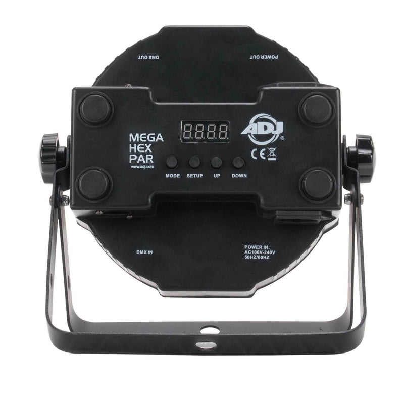 American DJ  Mega Flat Hex Pak LED Par Lighting System and DMX Cables (2 Pack)