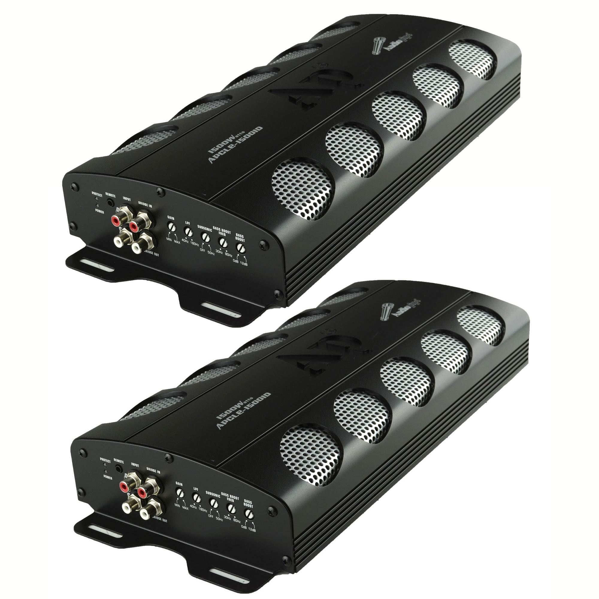 Audiopipe APCLE 1500 Watt Class D 1 Ohm Stable Car Audio Mono Amplifier (2 Pack) - VMInnovations
