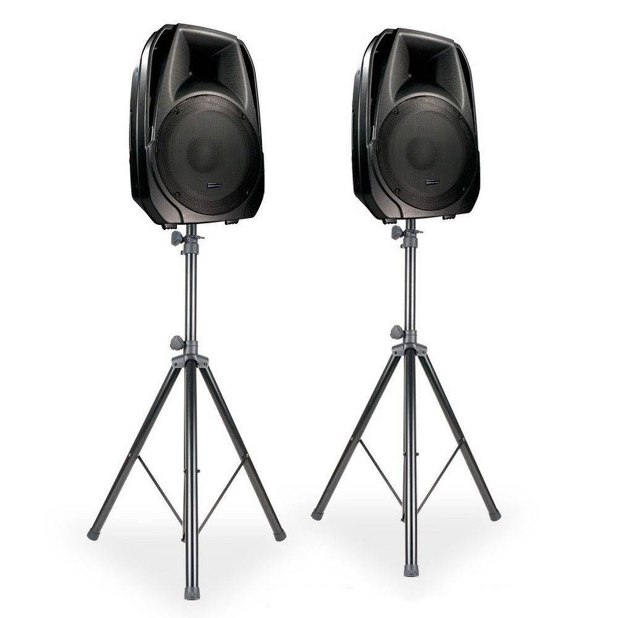 American DJ Universal ACCU Heavy Duty 6' Speaker Stands with Carry Bag (4 Pack)