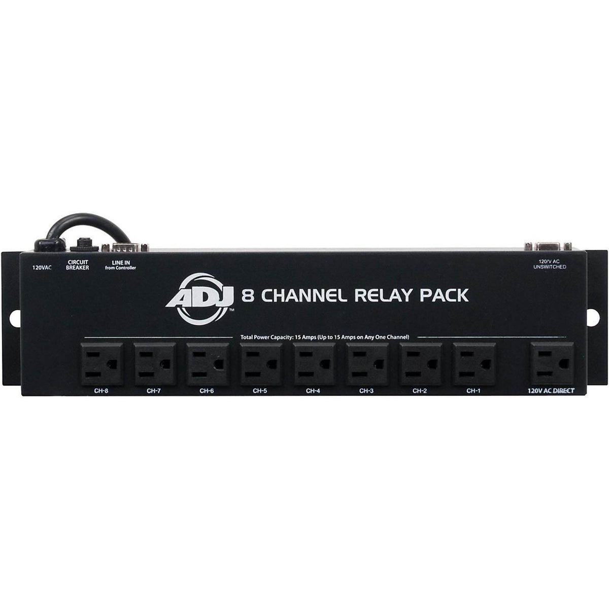 American DJ SC-8 II System 8 Ch Low Voltage Switch Controller w/ Relay (2 Pack)