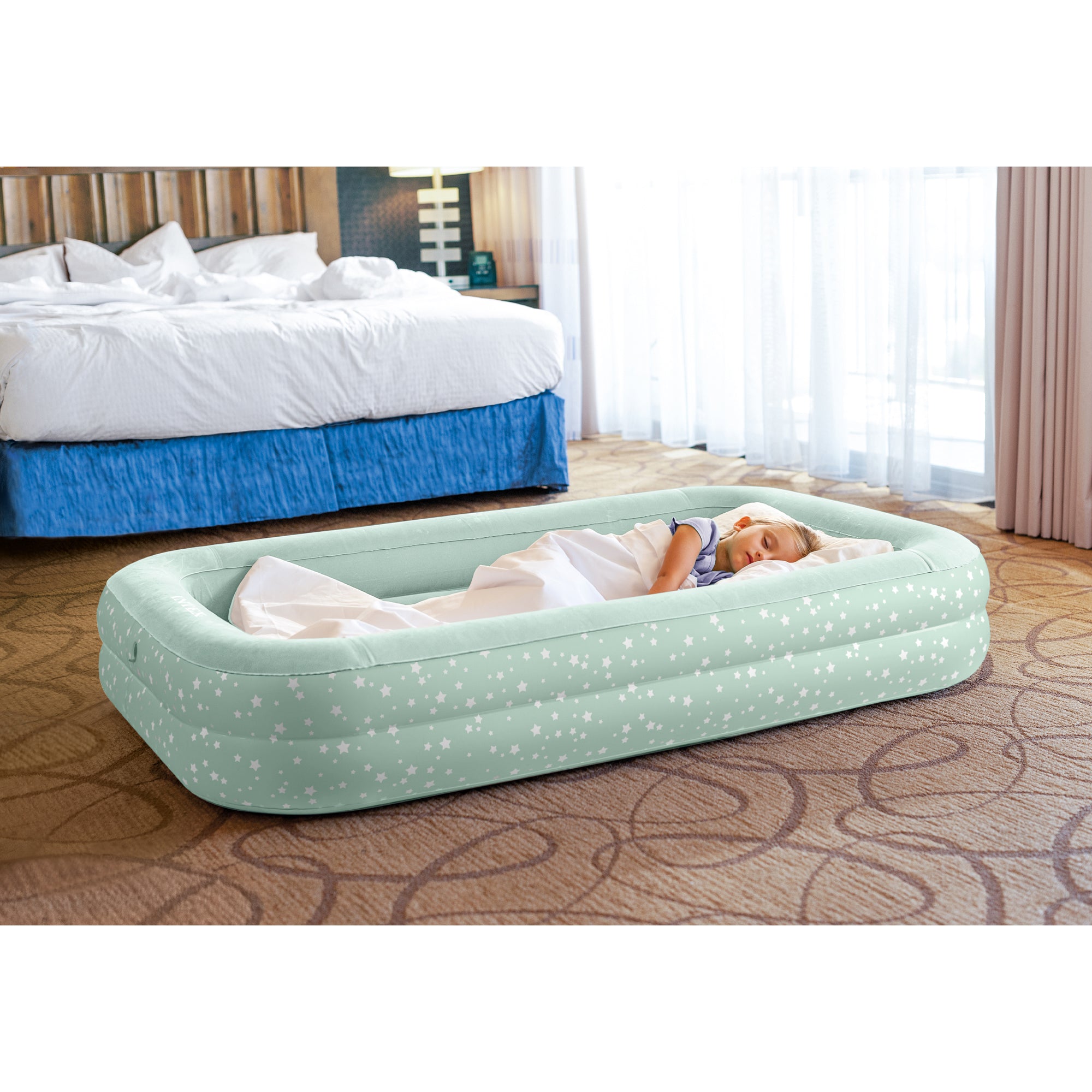 Intex Kidz Raised Frame Camping Air Mattress w/ Hand Pump (Open Box) (3 Pack) - VMInnovations