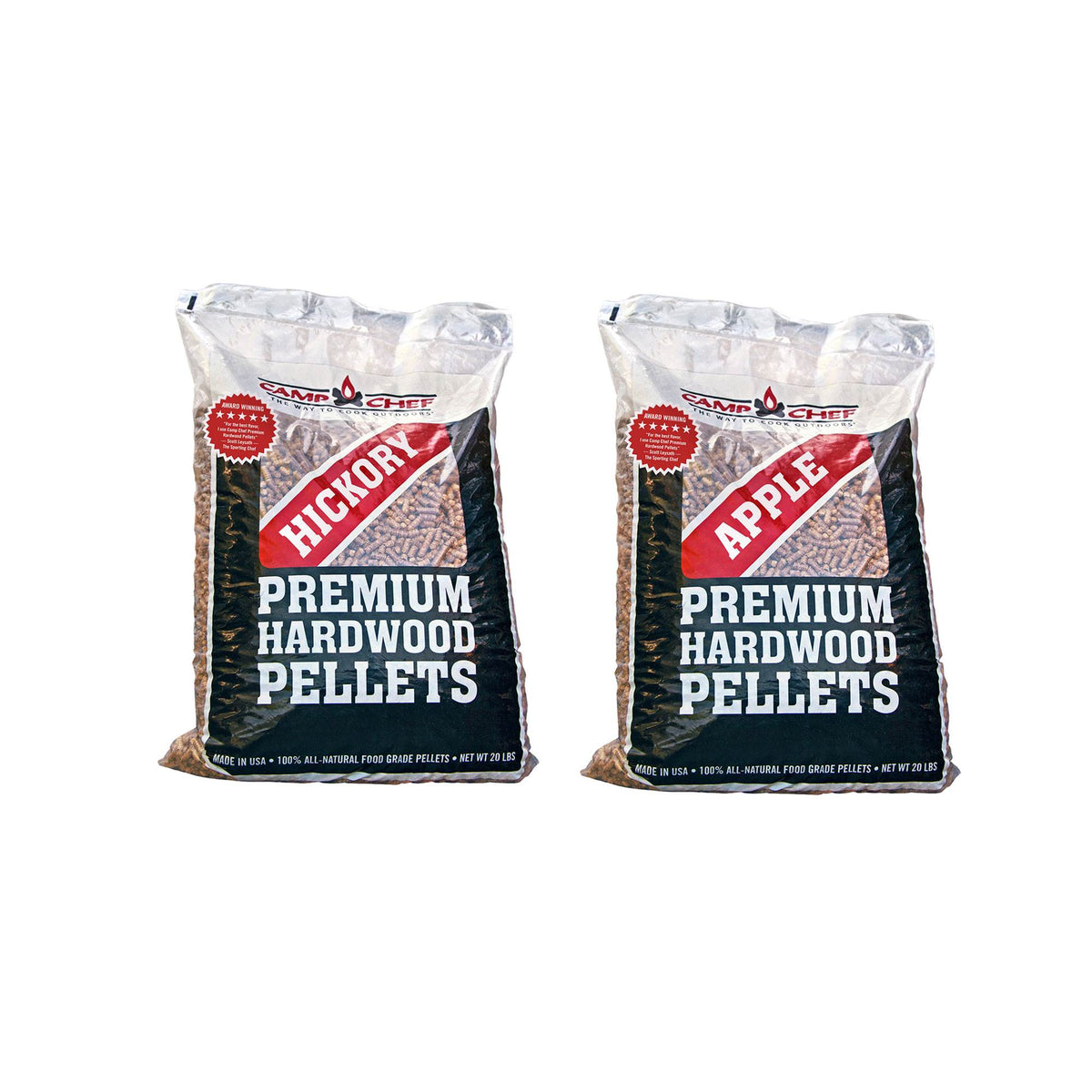 Camp Chef Smoker Grill Orchard Apple & Hickory Barbecue Hardwood Pellet (2 Pack)