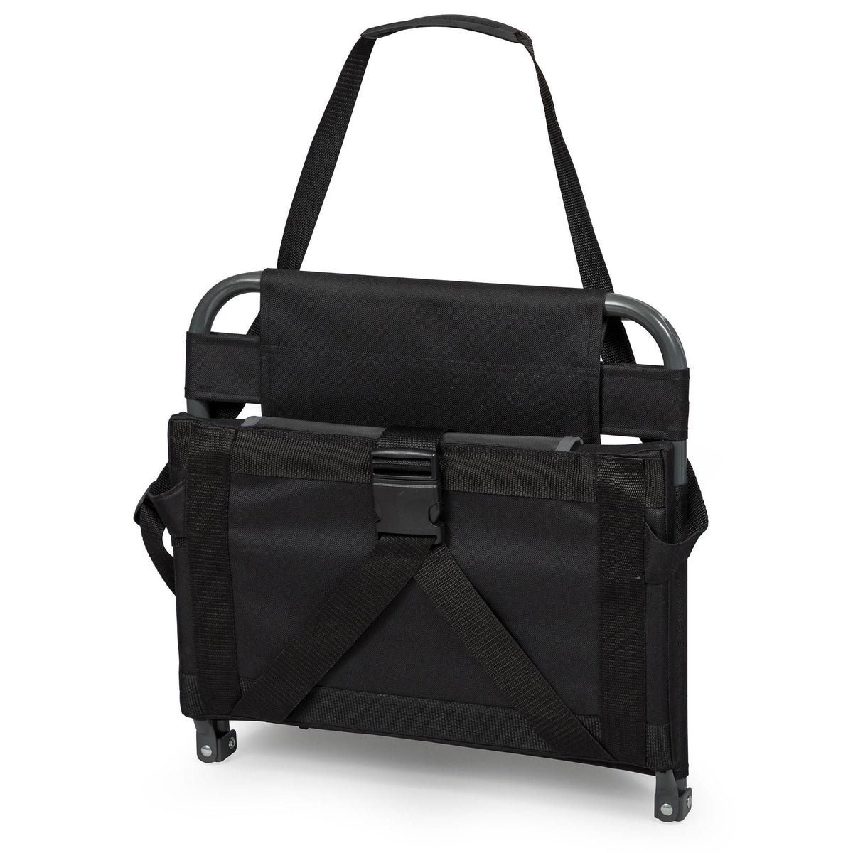 Eastpoint Sports Bleacher Backrest Stadium Seat w/ Cup Holder, Black (Used)