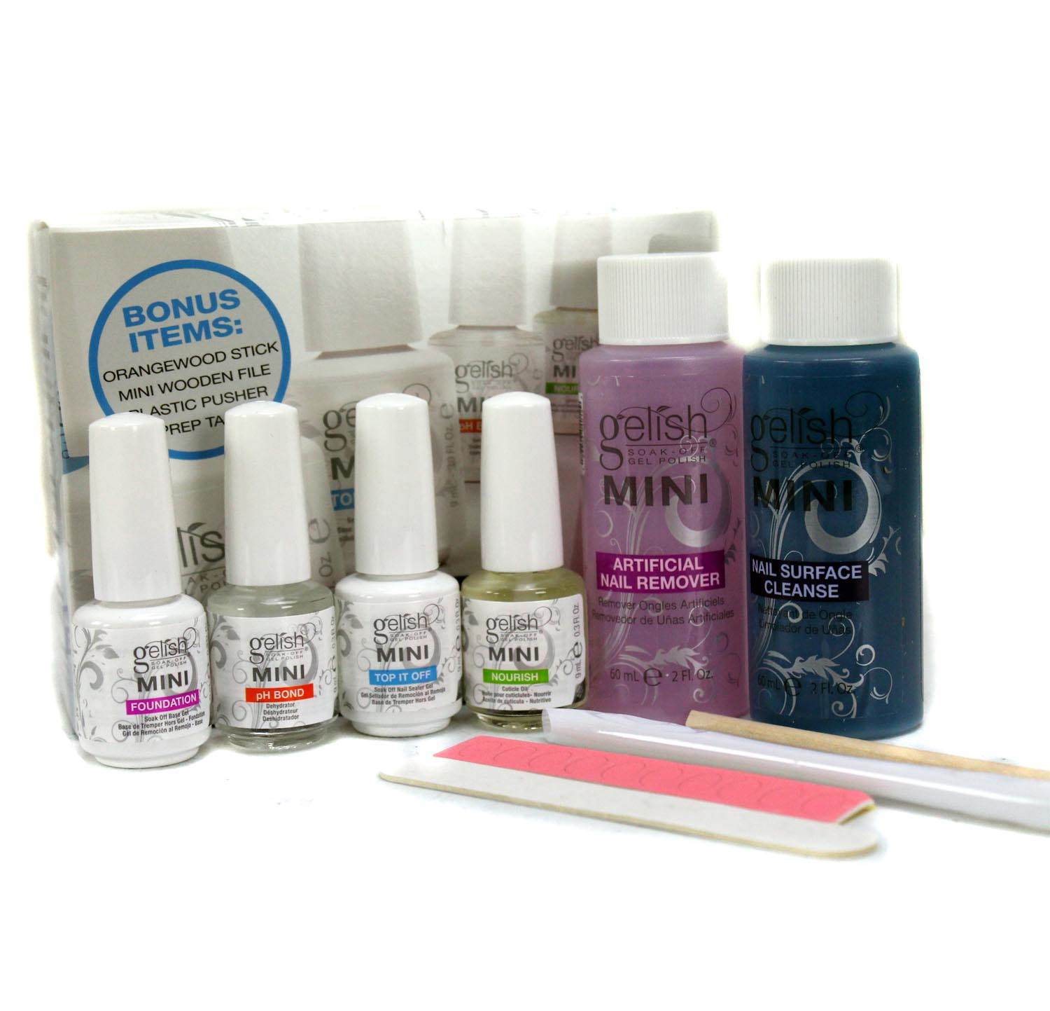 Gelish Harmony Complete Starter Gel Polish Kit & Royal Temptations Set (6 Pack)