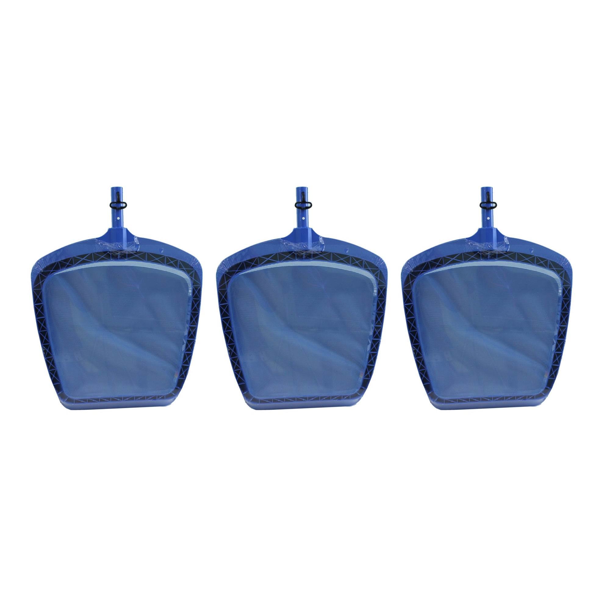 New Hydro Tools Professional Swimming Pool Spa Leaf Skimmer Mesh Net (3 Pack)