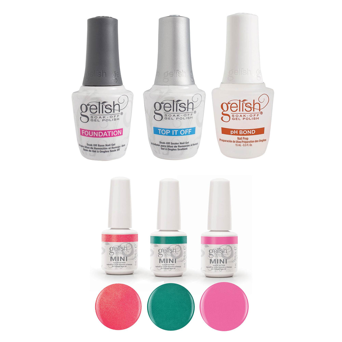 Gelish Terrific Trio Essentials Collection and Neon Street Beat Nail Polish Sets