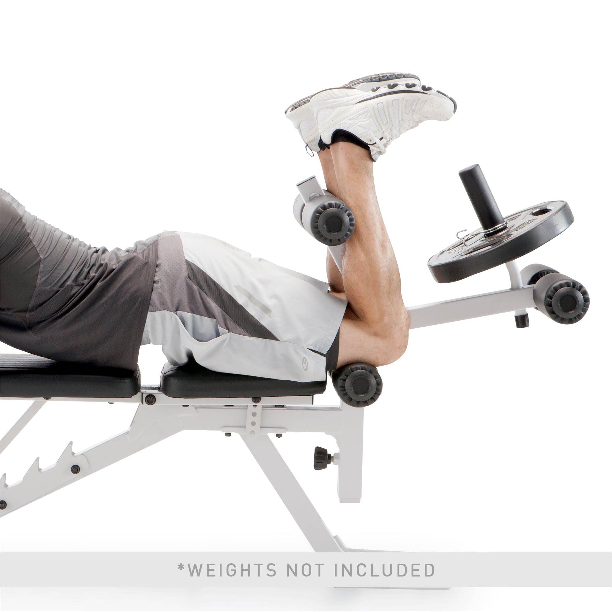 Marcy Powder Coated Steel Home Gym Multipurpose Weight Bench, White (Used) - VMInnovations