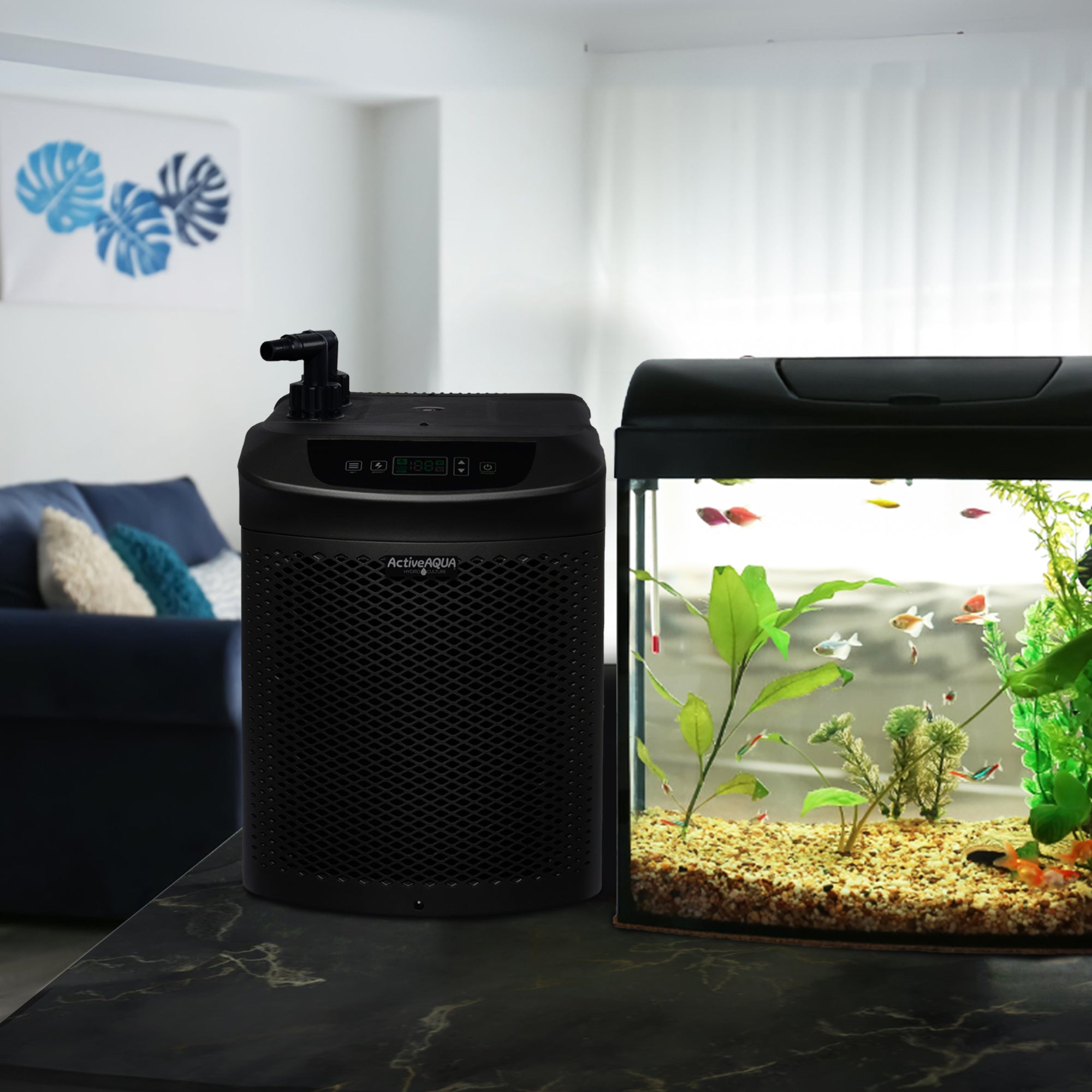 Active Aqua 0.25 HP 396-925 GPH 120V Hydroponic Cooling Water Chiller(Open Box)