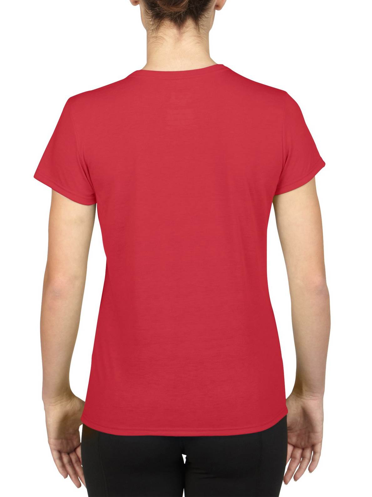 Gildan Missy Fit Womens XS Adult Performance Short Sleeve T-Shirt, Red (2 Pack) - VMInnovations