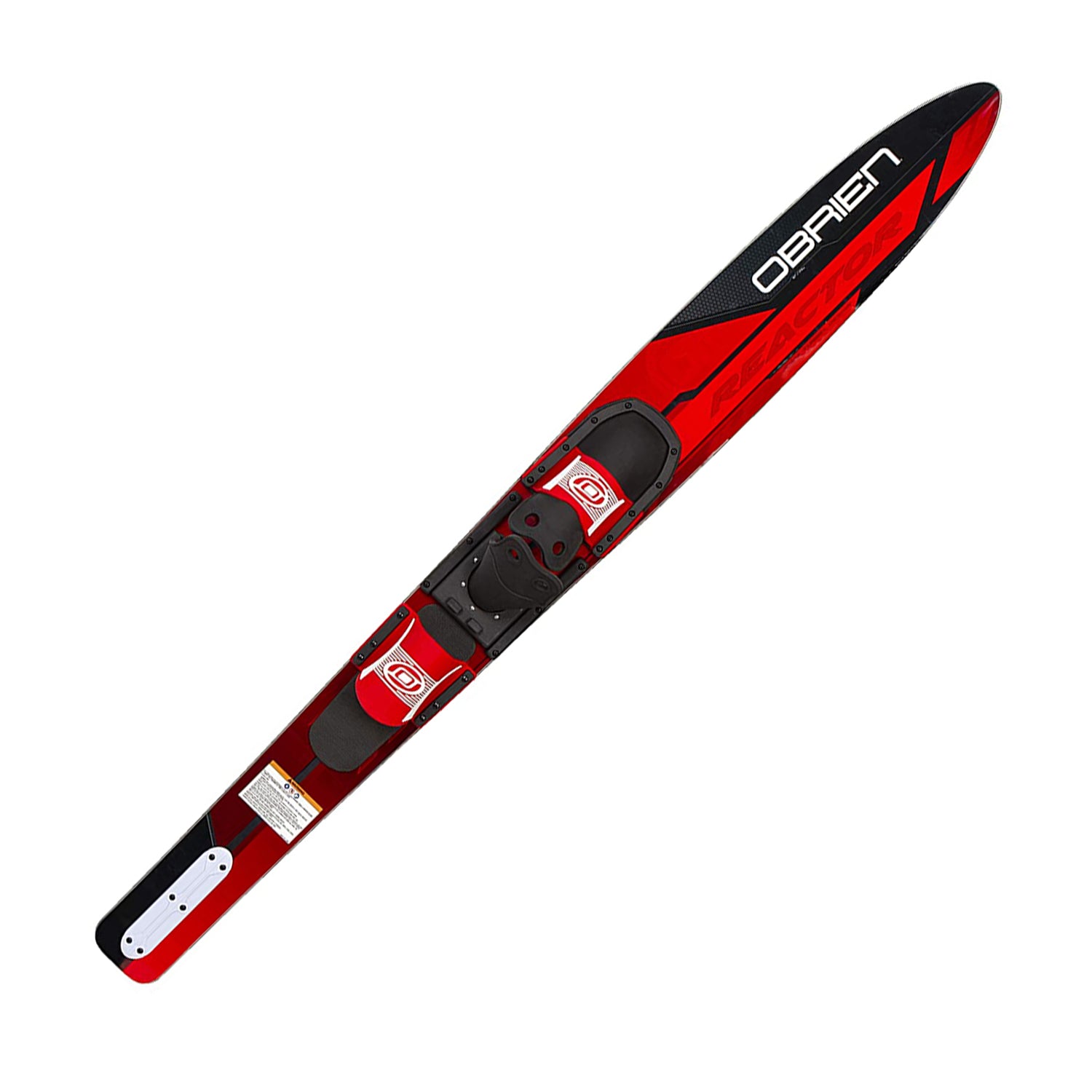 O'Brien Reactor Adult Water Skis with Adjustable Straps, 67 Inches, Red & Black - VMInnovations