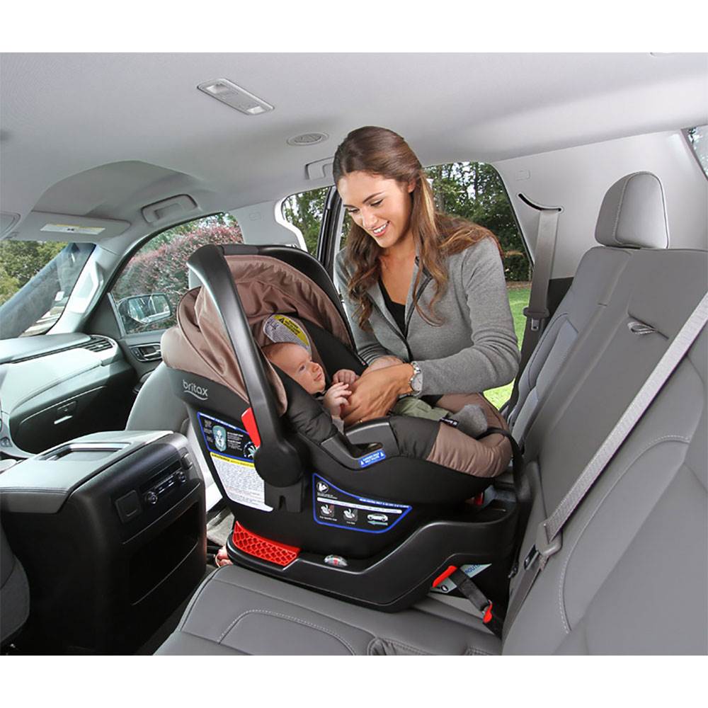 Britax B Safe Impact Protection Infant Car Seat w/ Base, Slate Strie (Open Box)