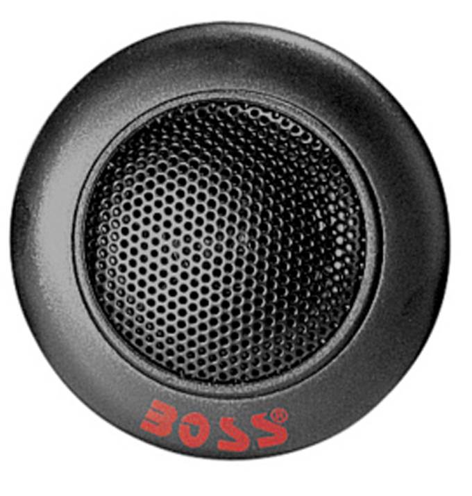 2) BOSS TW15B 250W 1" Micro Dome Car Audio Tweeters Black + External Crossovers