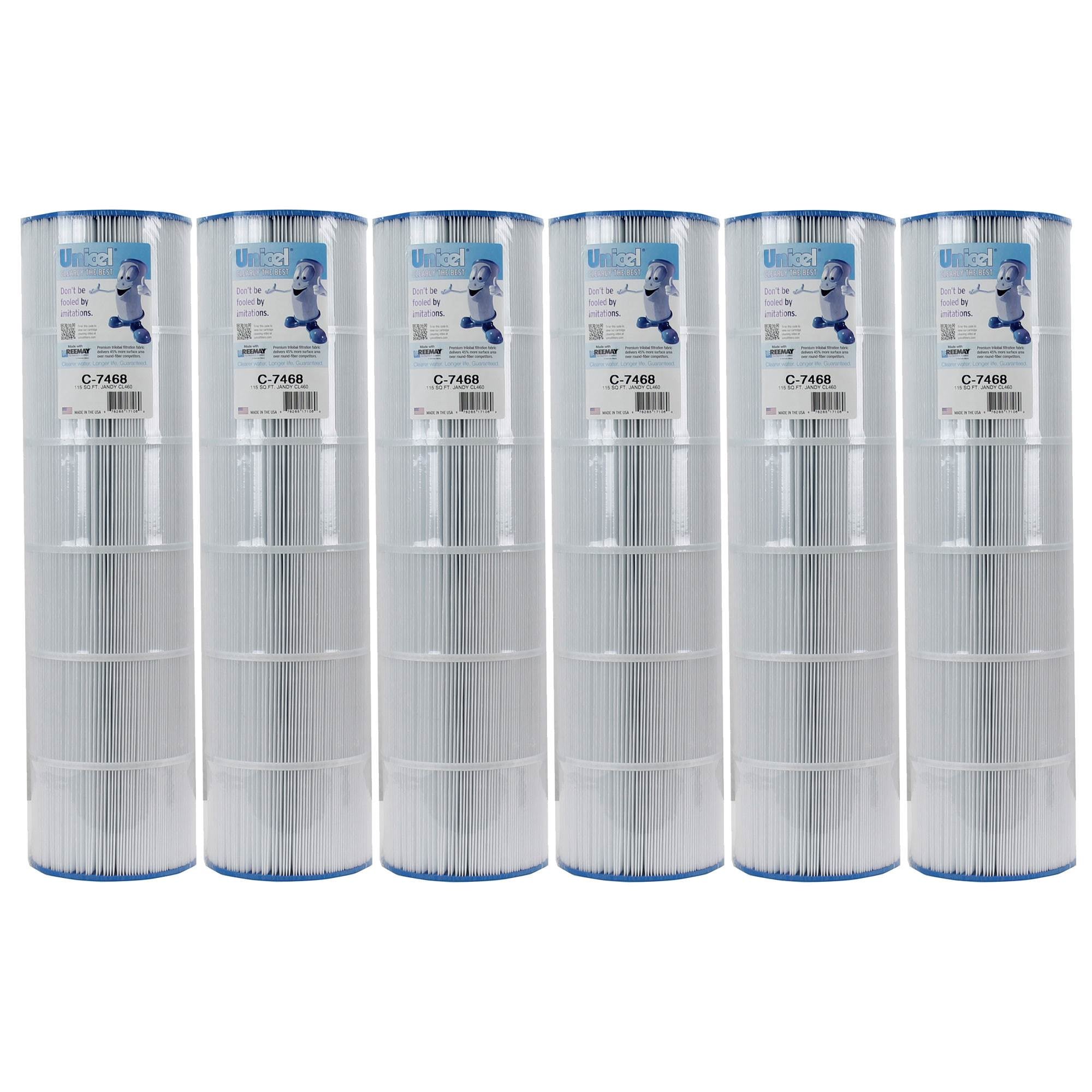 Unicel C-7468 FC-0810 Swimming Pool Filter Replacement Cartridge CL460 (6 Pack)