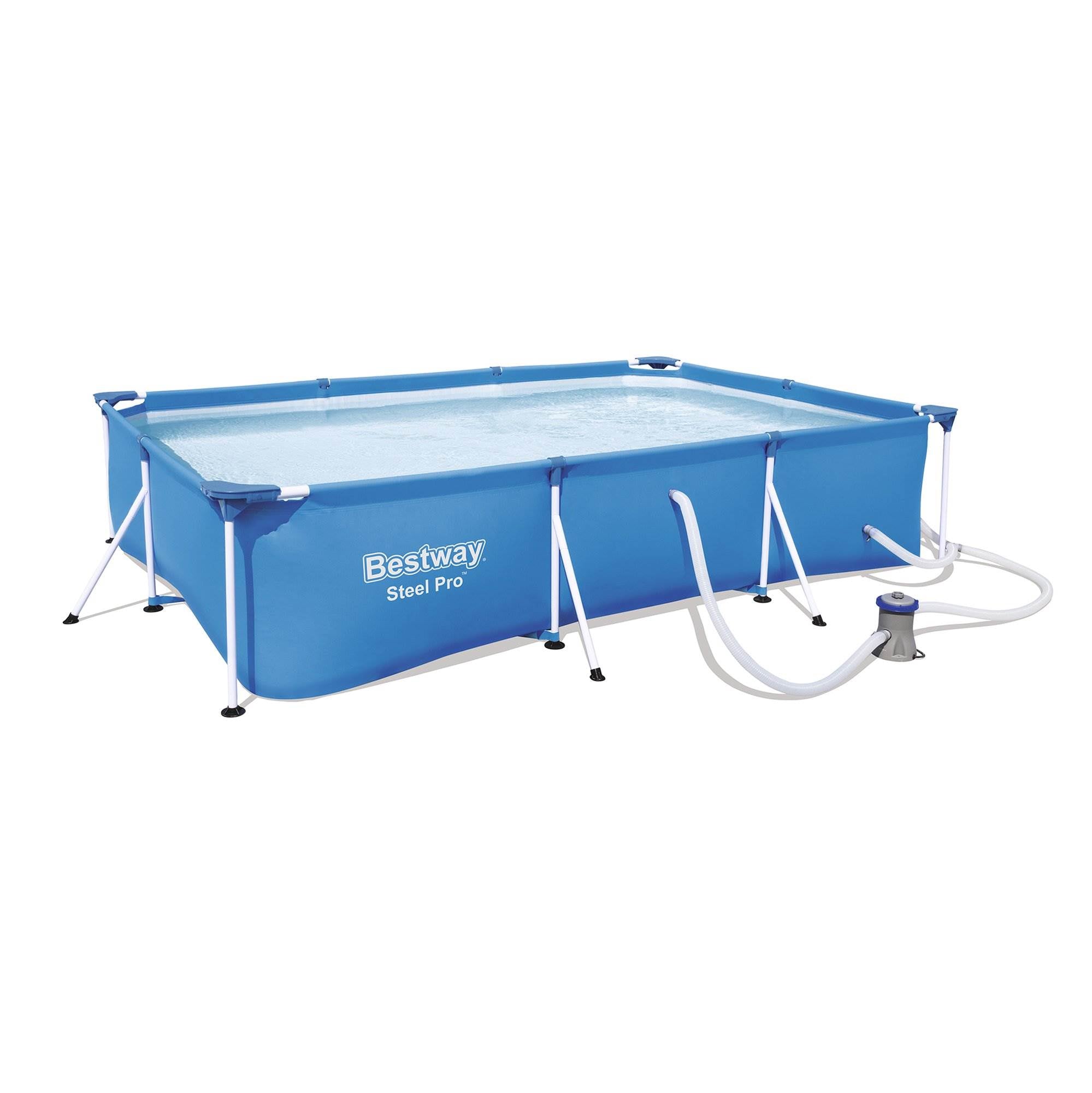 Bestway 9.83ft x 6.58ft x 26in Above Ground Pool Set with Filter Pump (2 Pack)