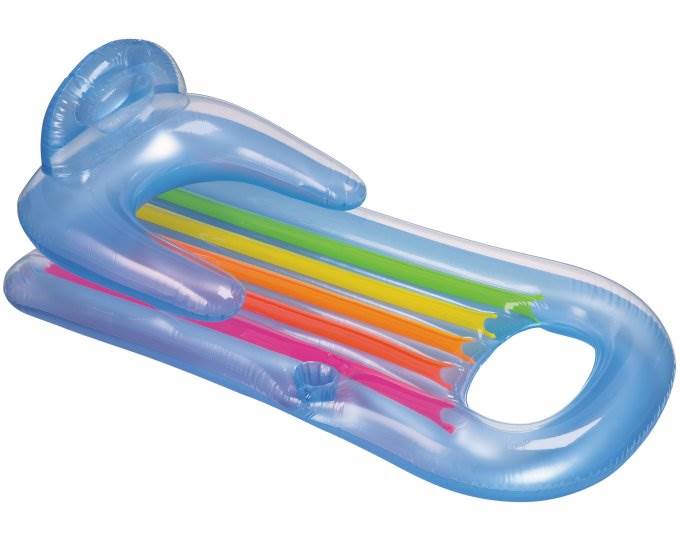 Swimline Basketball Game w/Ball + Intex Lounger w/Headrest & Cupholder (2 Pack)