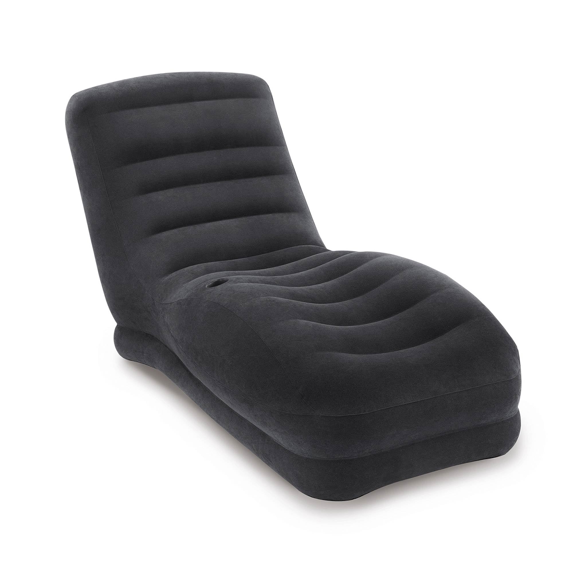 Intex Lounge Chair w/Built-In Cup Holder + Chair w/Cup Holder And Ottoman Set