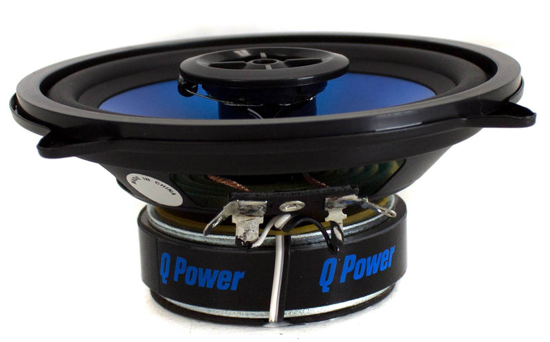 Q-POWER QP525 5.25" Inch 500 Watt 2-Way Coaxial Car Audio Speakers Pair (4 Pair)